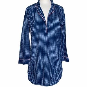 Victoria’s Secret Blue Long Sleeve Nightshirt Med.